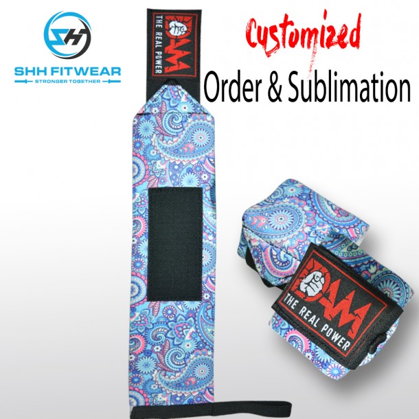 weight lifting Flower wrist wraps Heavy-duty shh Elastic wrist wrap Cross Fit Bodybuilding Gym Training W116